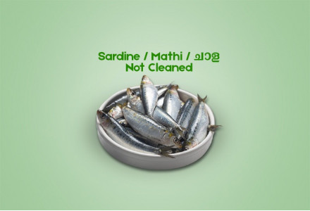 Sardine / Mathi / ചാള  500gm - Not Cleaned